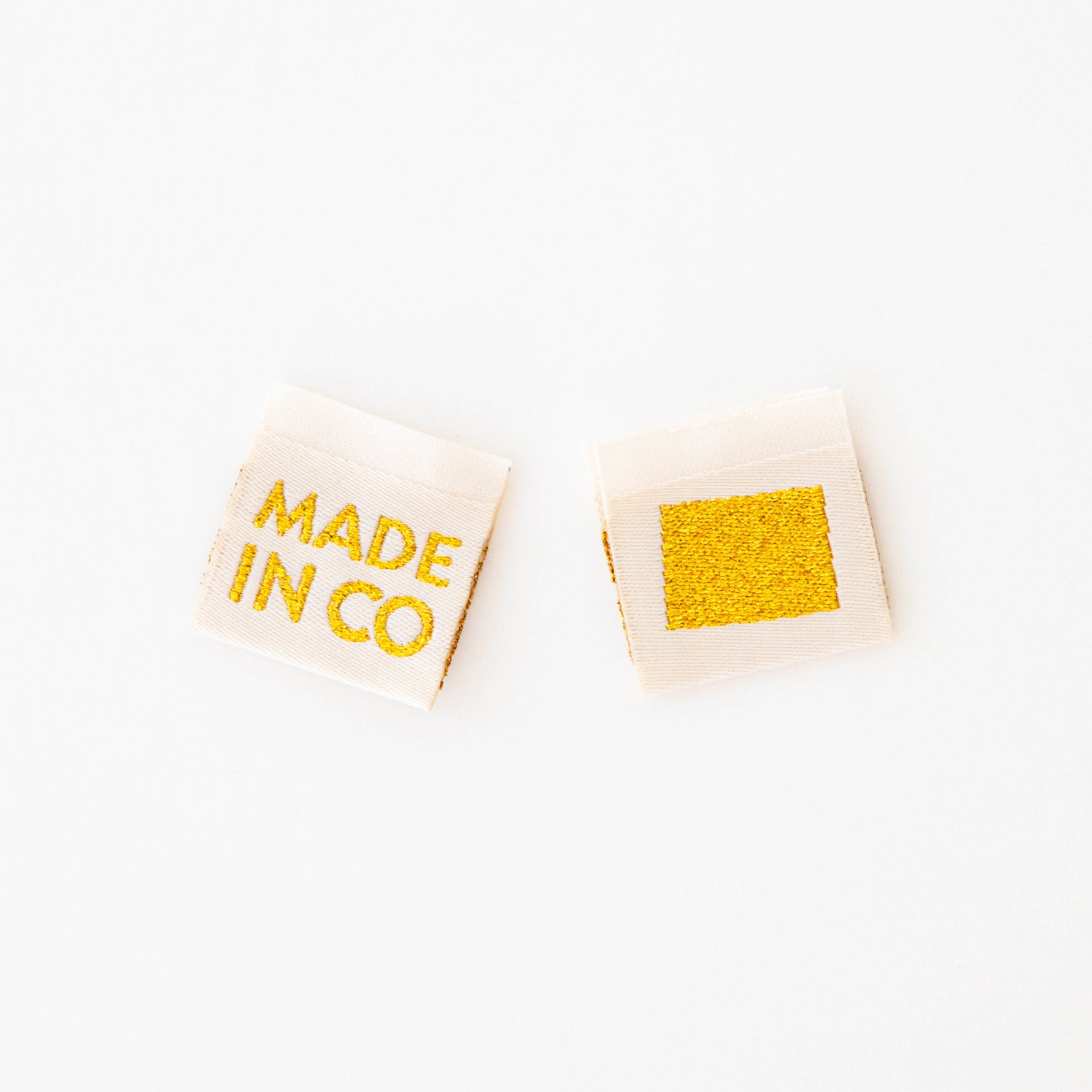 Made in My State Gold Woven Labels: Nevada