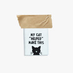 My Cat "Helped" Me Make This Woven Labels | 6 labels