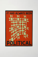 It has always been political sticker - red star