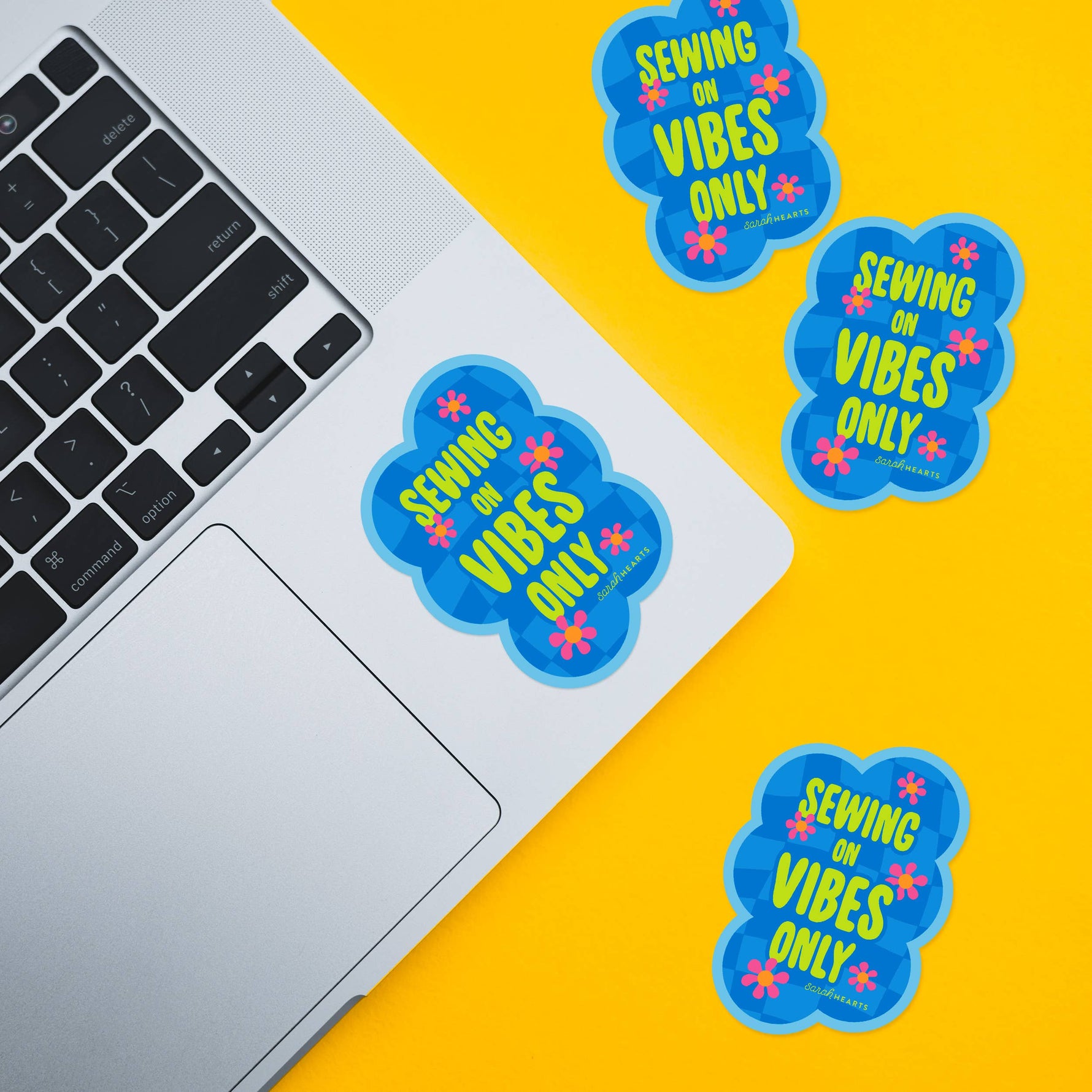 Sewing On Vibes Only Sticker