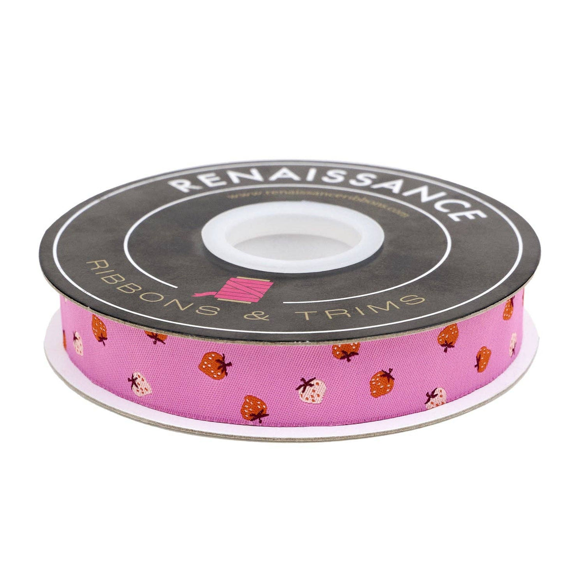 Strawberry - Strawberry Toss in Daisy - 7/8" width - by Kimberly Kight - BTY