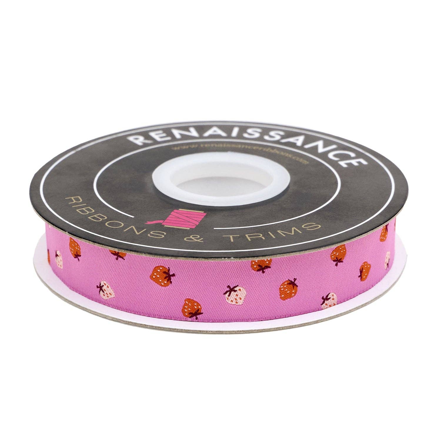 Strawberry - Strawberry Toss in Daisy - 7/8" width - by Kimberly Kight - BTY