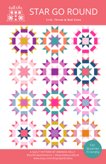 Star Go Round Quilt Pattern Printed
