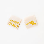 Made in My State Gold Woven Labels: Nevada