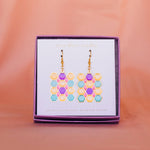 Translucent Tile Earrings: Hook