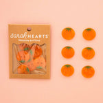 Orange Heirloom Tomato Large 1" Buttons