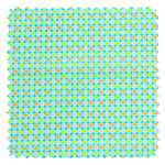 Cotton fabric coupon - Django azure