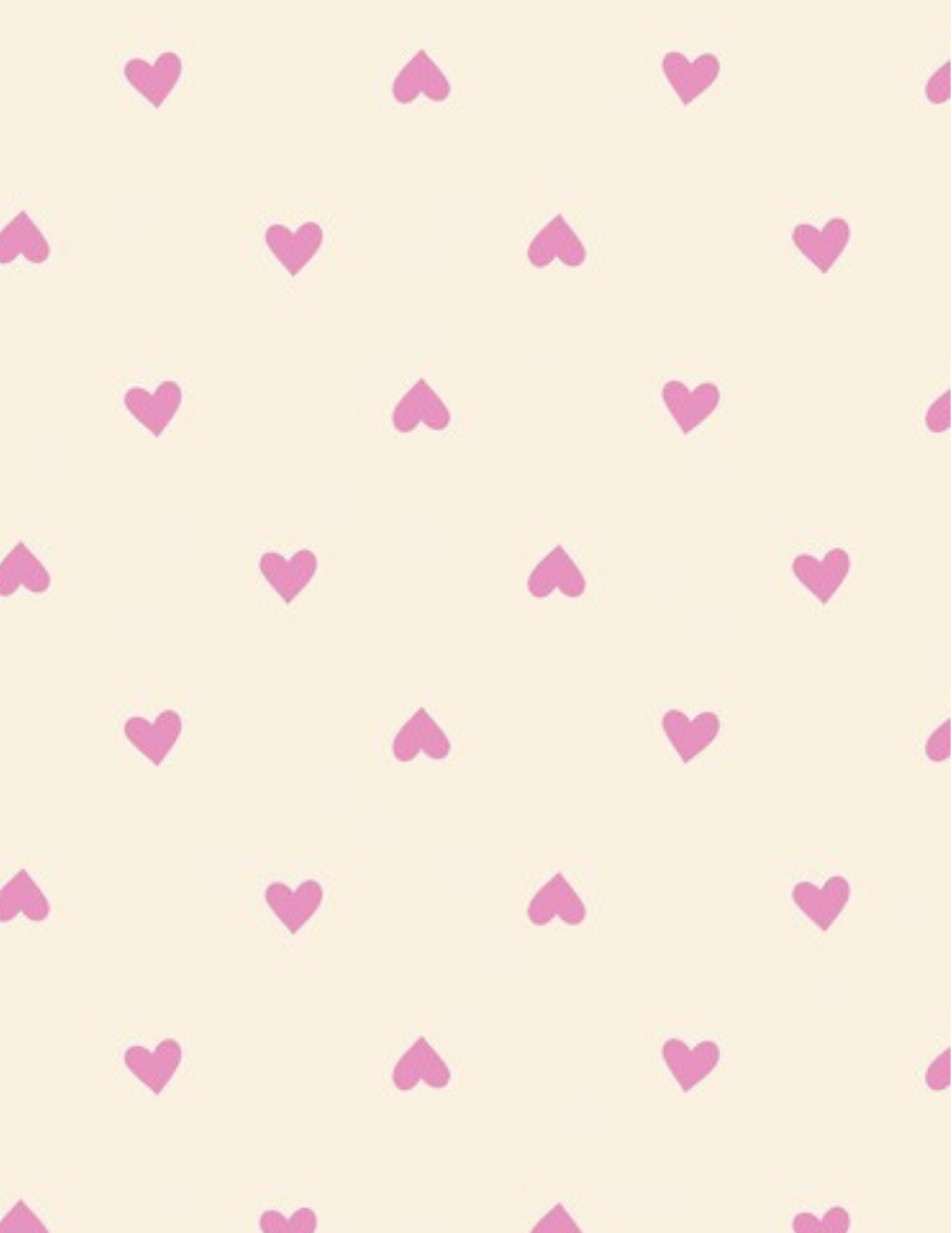 PREORDER TRINKETRY || Hearts Neon Pink || Cotton Quilting Fabric