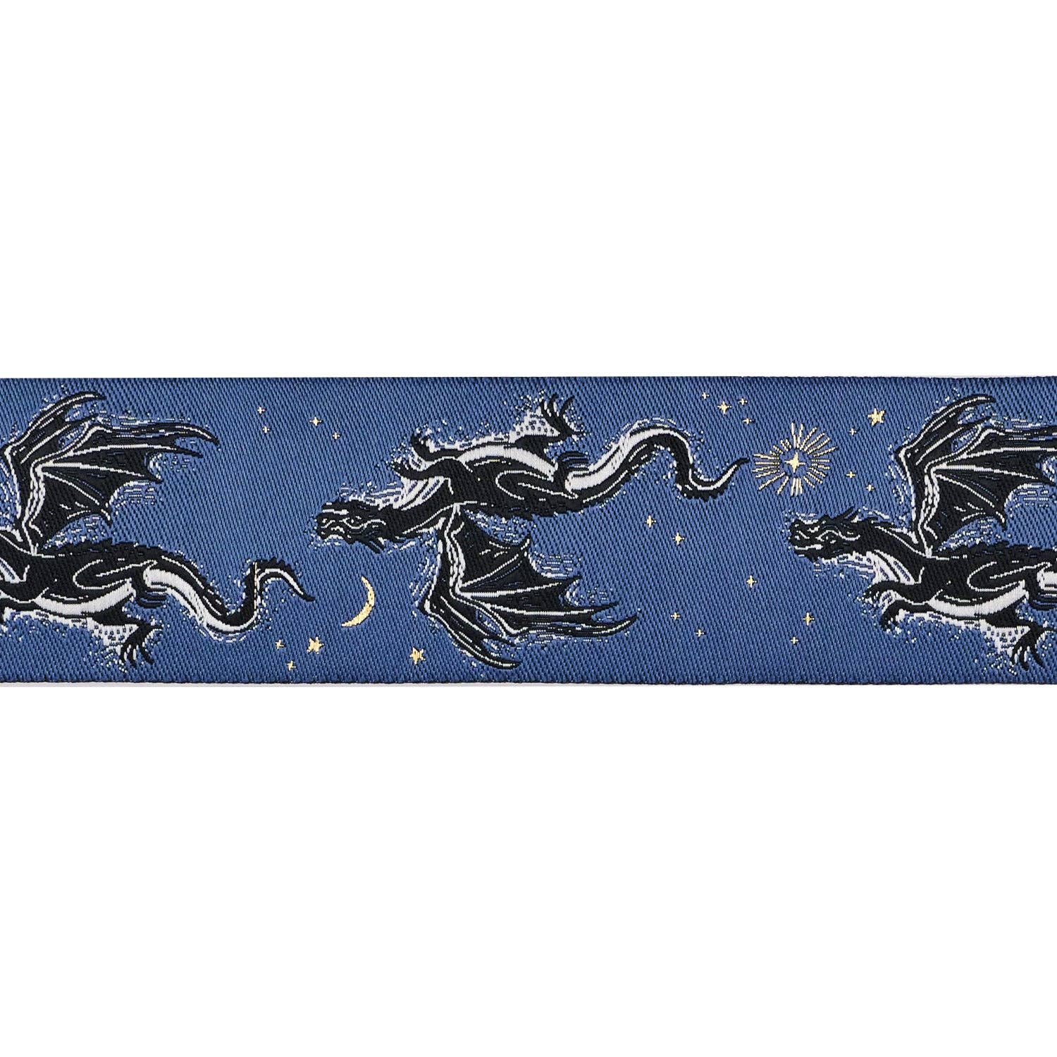 Fire Glow - Etched Dragons - 1-1/2" width - by Sarah Watts BTY