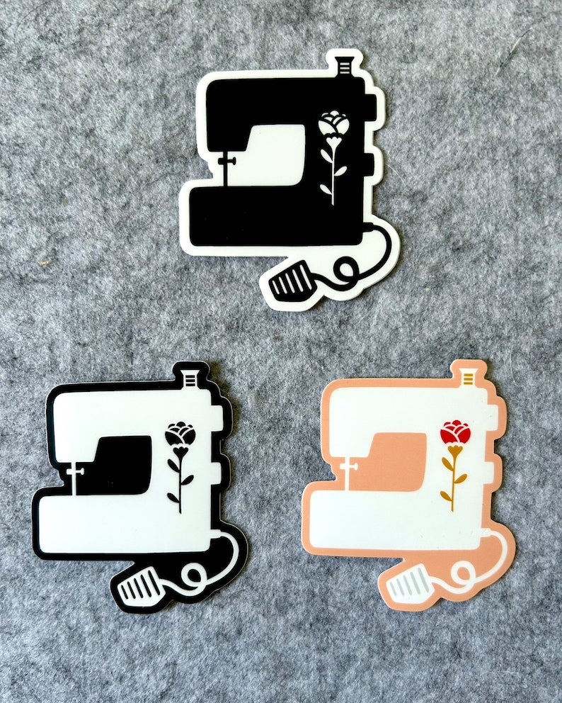 Sewing Machine Sticker All three!