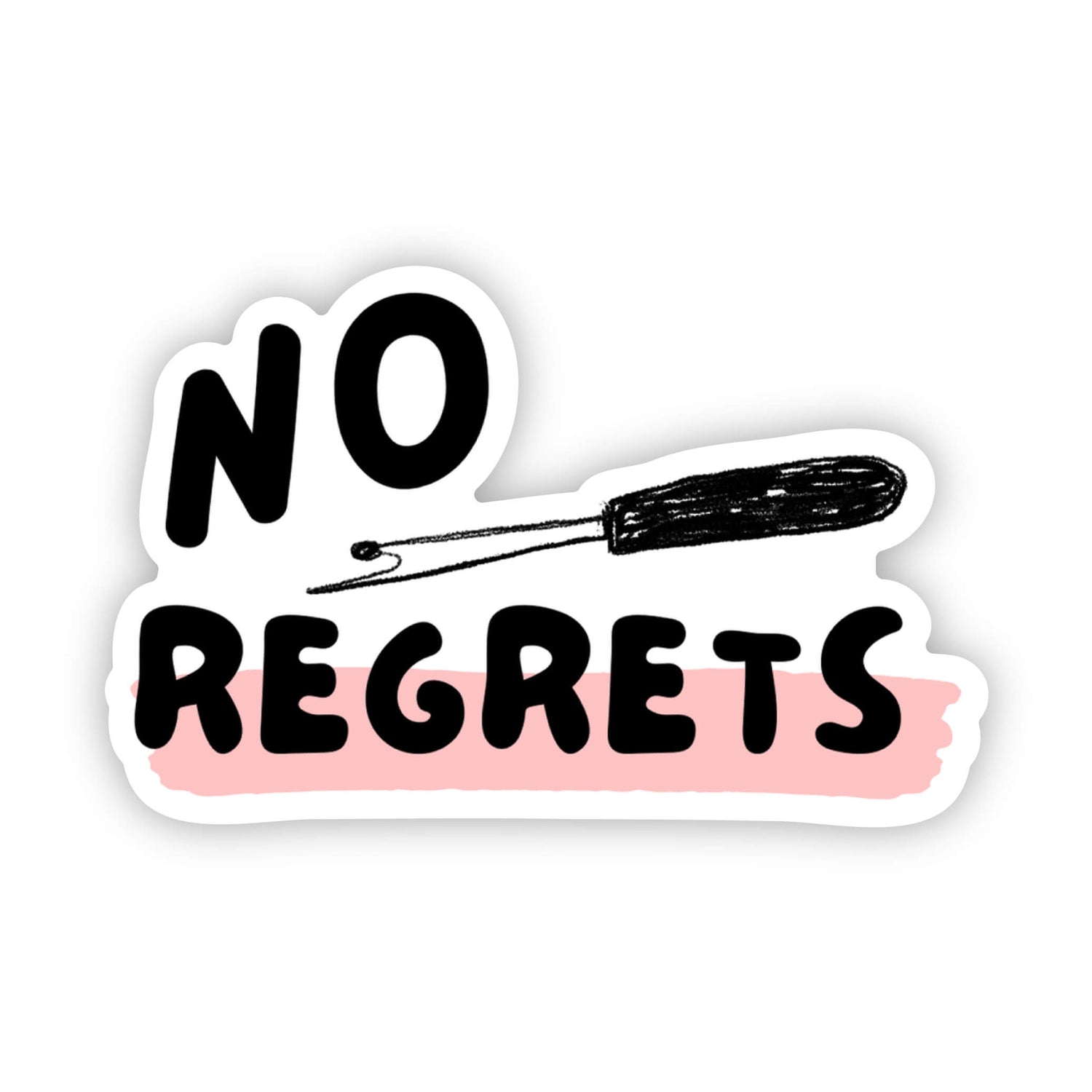 No Regrets Seam Ripper Sticker