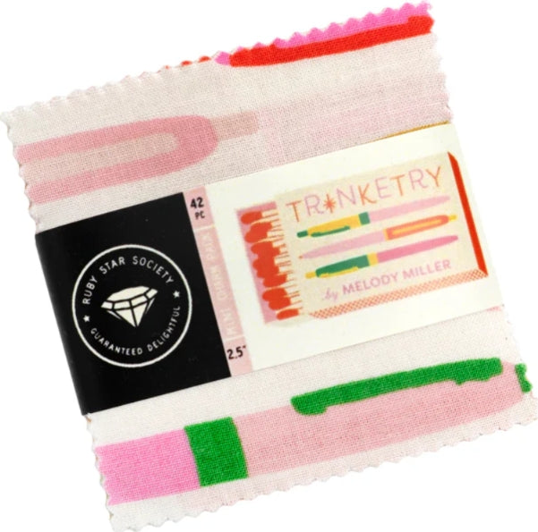 PREORDER Trinketry || 42 pc Mini Charm Pack || Cotton Quilting Fabric