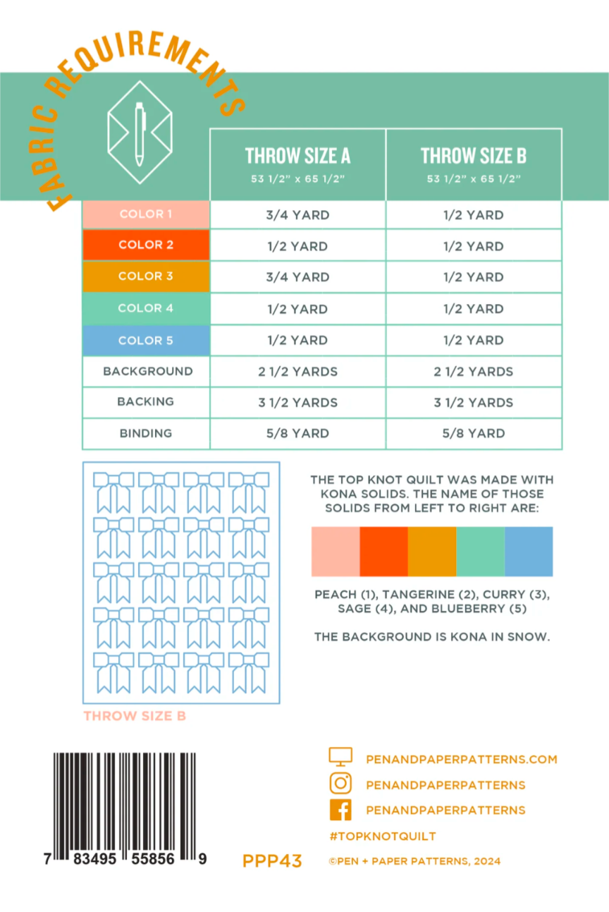 Top Knot Quilt Pattern