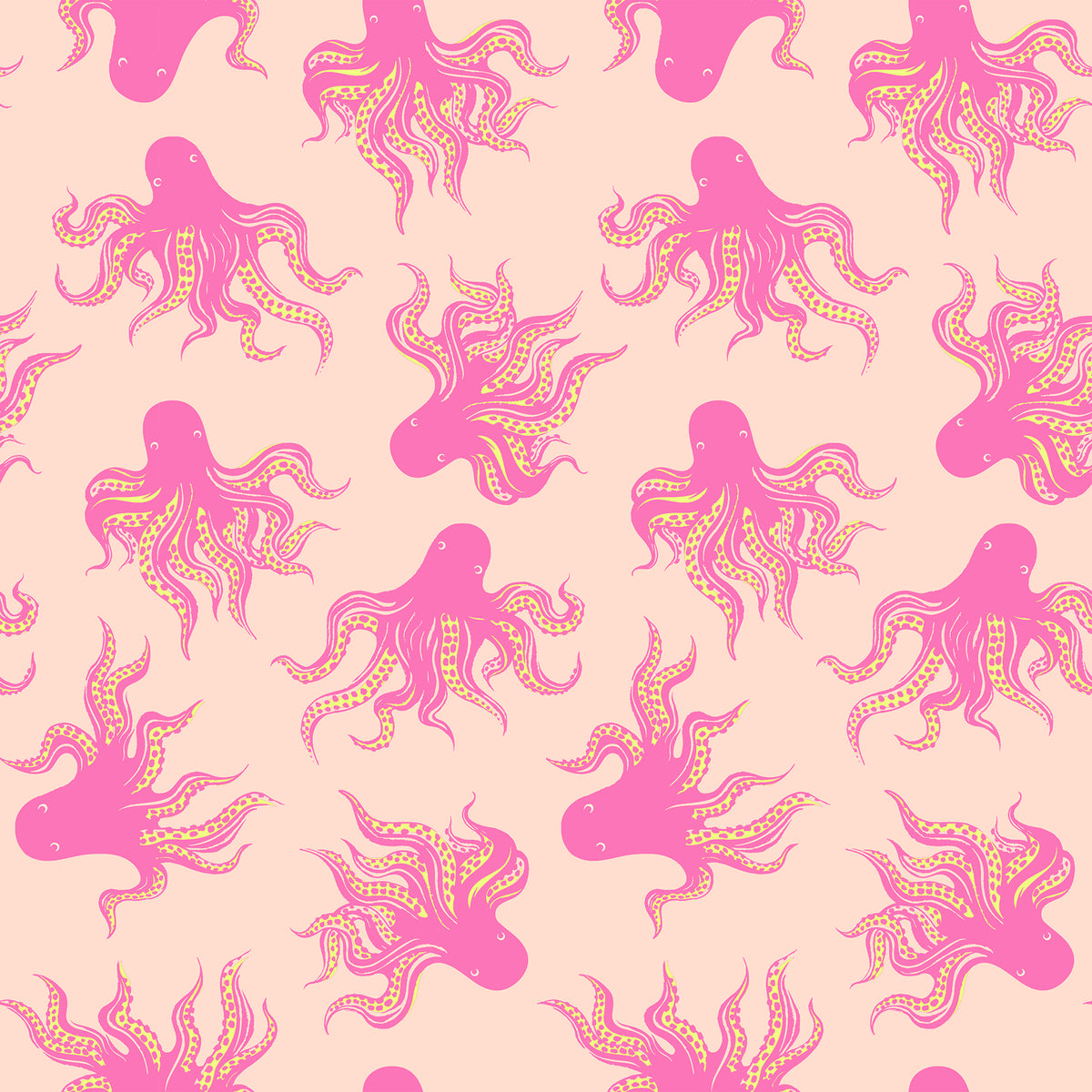 PREORDER Ink Shop || Mystery Food Peach Cream || Cotton Quilting Fabric