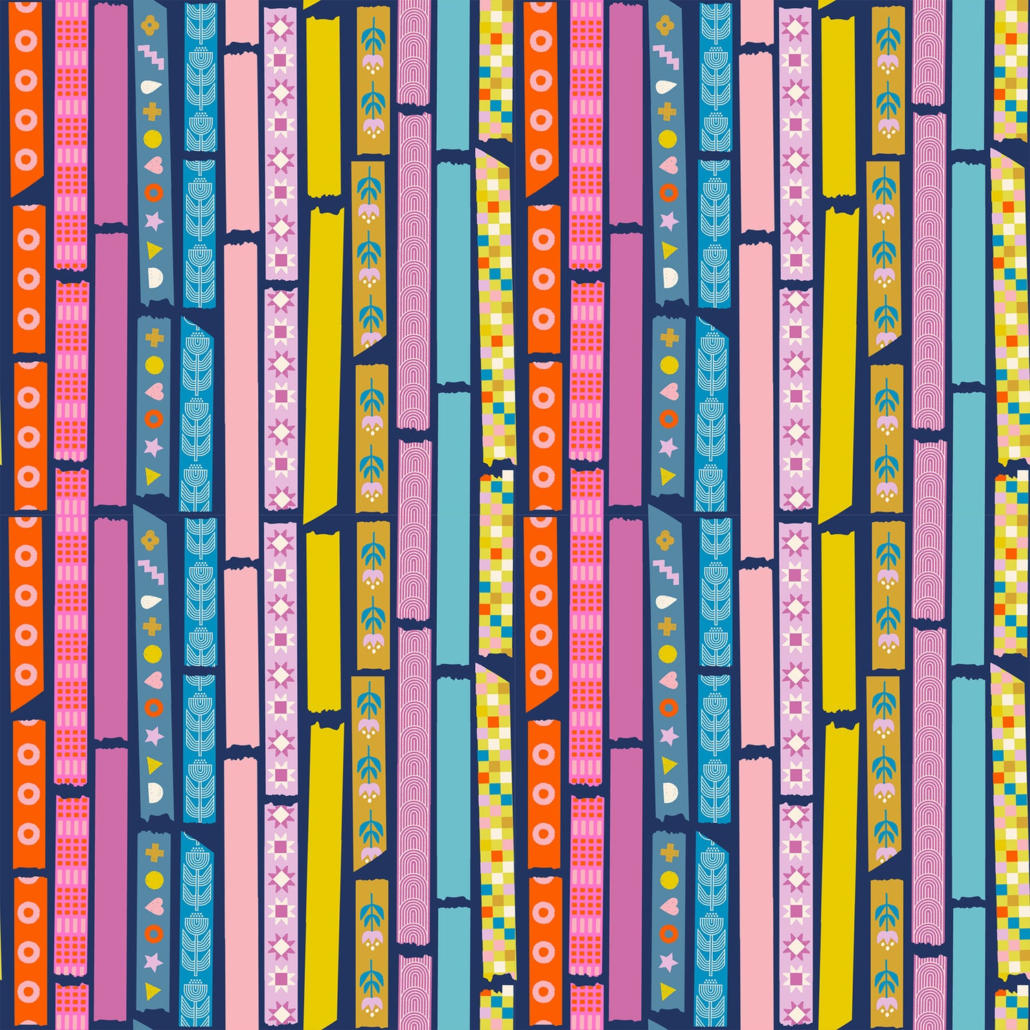 PREORDER Washi Plus || Yay It's Tape Bluebell || Cotton Quilting Fabric