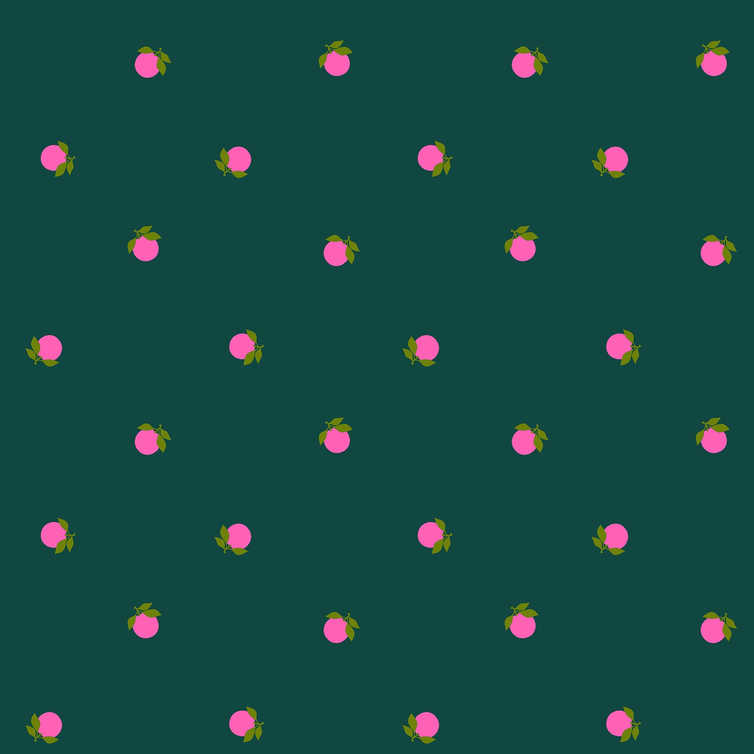 PREORDER Sparkle Shopper || Tangerines Pine || Cotton Quilting Fabric