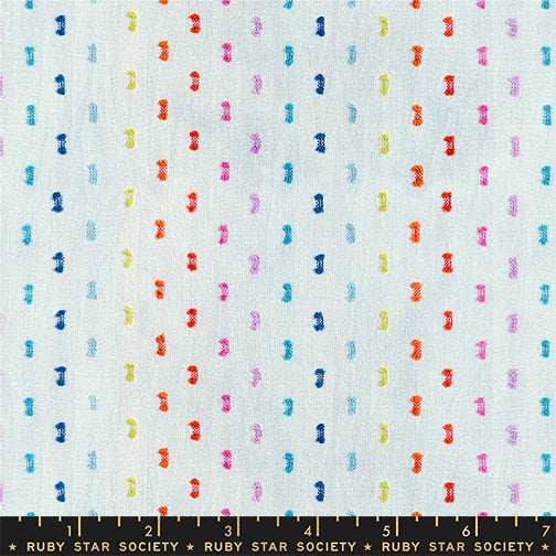 PREORDER Warp and Weft Mystic Fable || Flicker Rainbow Natural || Cotton Quilting Fabric