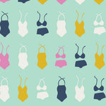 Art Gallery Fabrics || Swimsuit Soiree Seafoam || Cotton Quilting Fabric