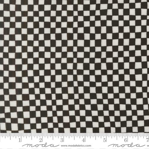 True to Hue || Checkerboard Black || Cotton Quilting Fabric