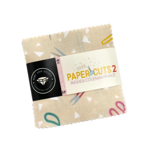 PREORDER Paper Cuts 2 || 42 pc Mini Charm Pack || Cotton Quilting Fabric