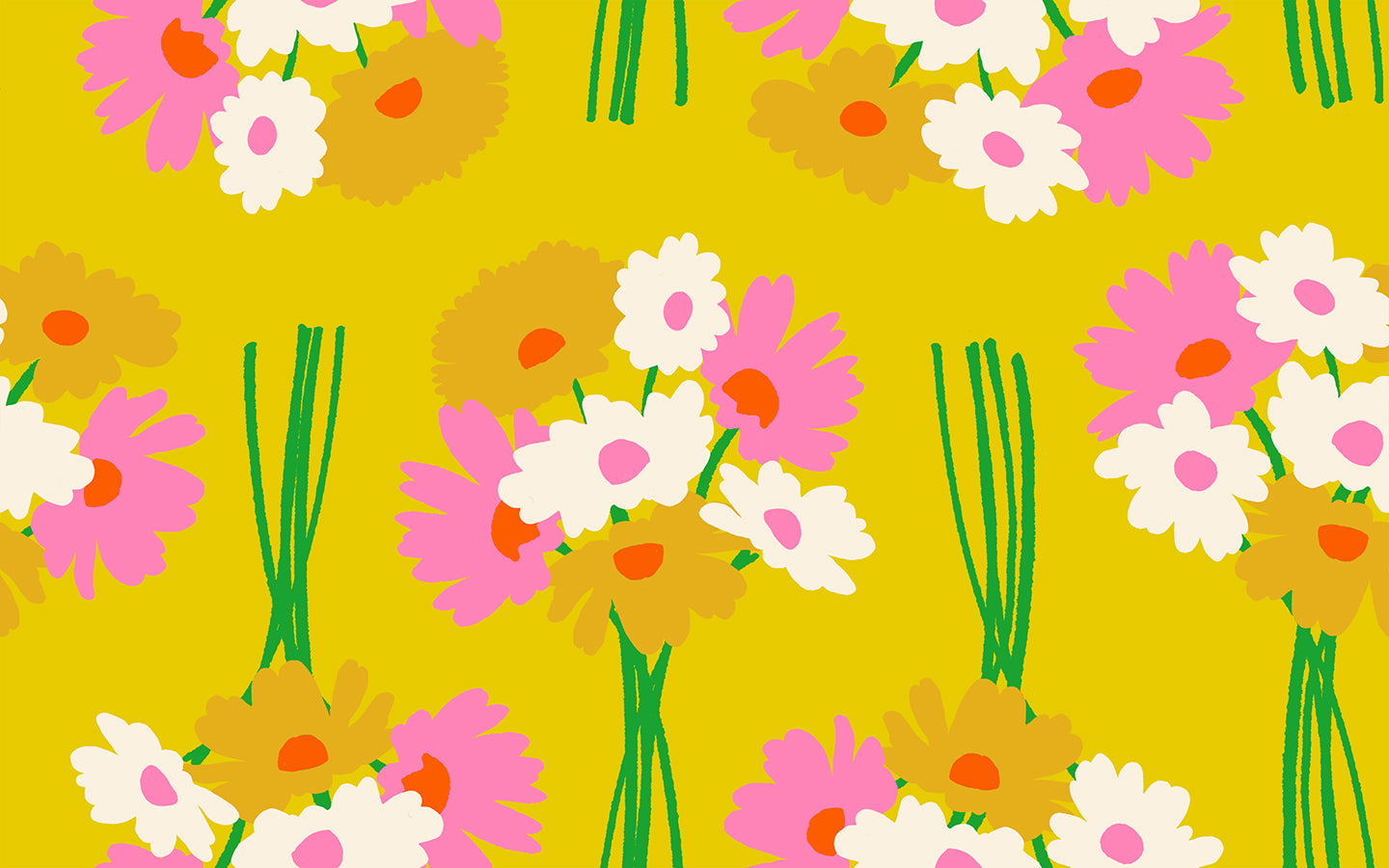 PREORDER Sparkle Mart || Flower Dept Golden Hour || Cotton Quilting Fabric