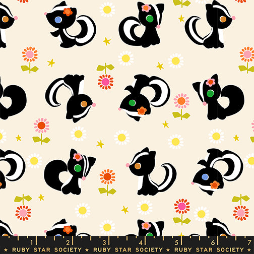 PREORDER Daisy Days || Flower Friends Natural || Cotton Quilting Fabric