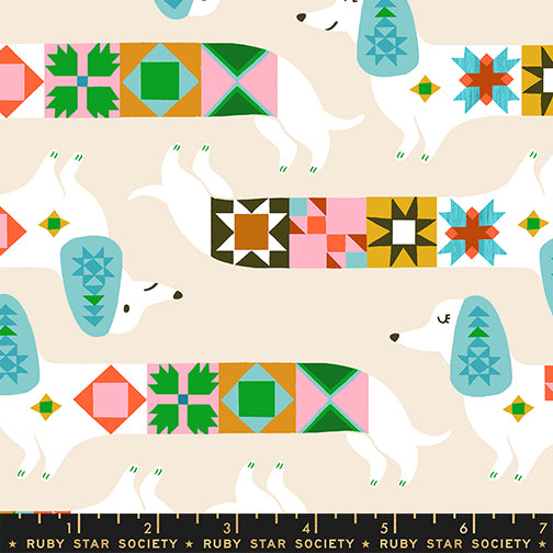 PREORDER 1-800-Notion || Quilty Dog Shell || Cotton Quilting Fabric