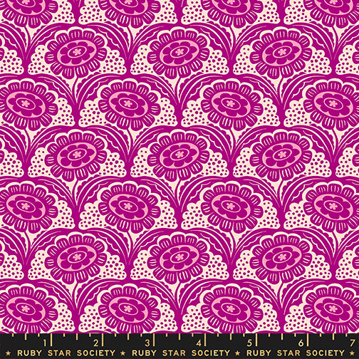 PREORDER Ink Shop || Scallop Flower Cheshire || Cotton Quilting Fabric