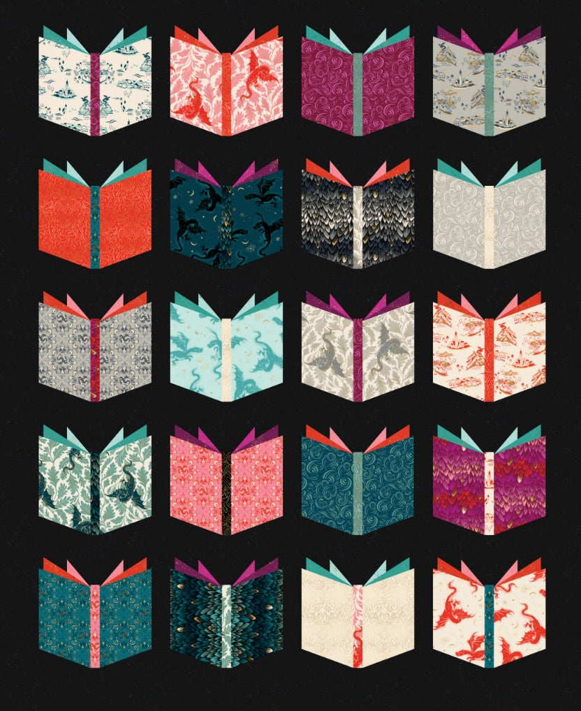 PREORDER Book Nerd Quilt Pattern - Printed