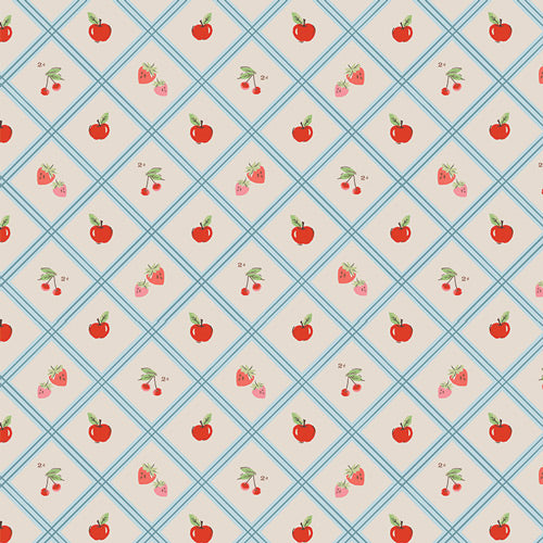 Minimo || Cherry Tiles || Cotton Quilting Fabric
