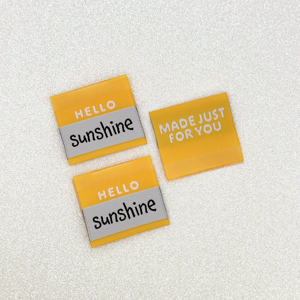 Hello Sunshine || Pack of 6 Cotton Labels