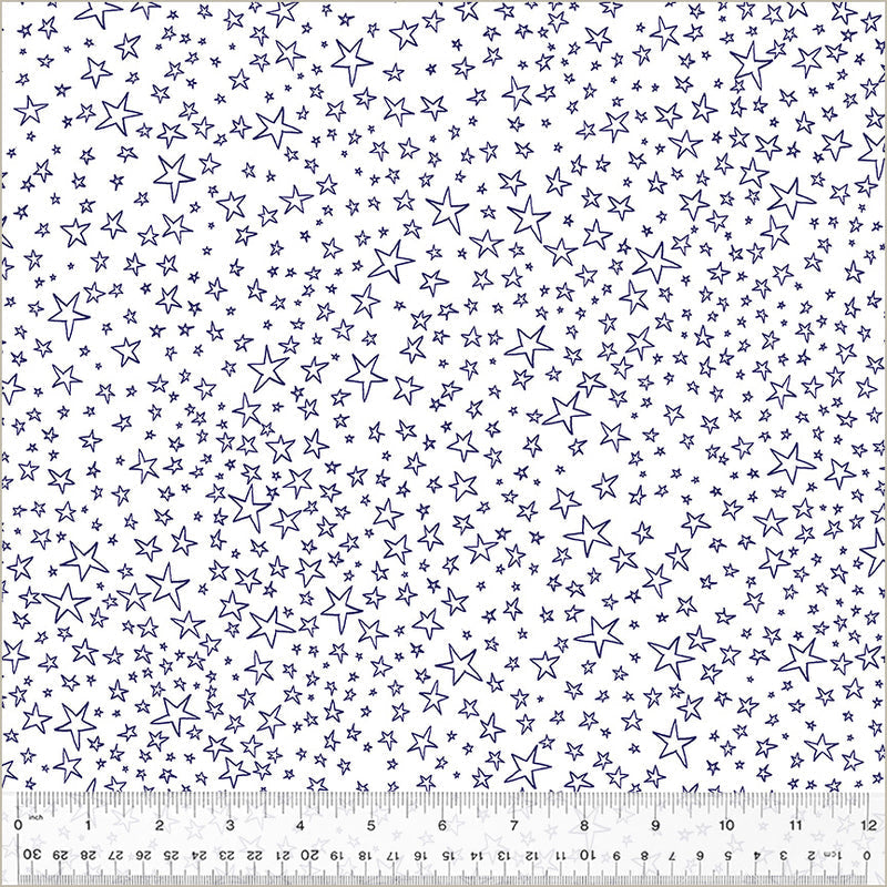 Pen Pals || Stardust in Cosmos || Cotton Quilting Fabric