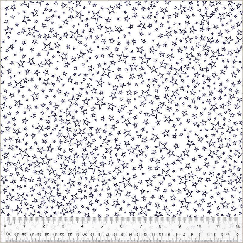Pen Pals || Stardust in Cosmos || Cotton Quilting Fabric