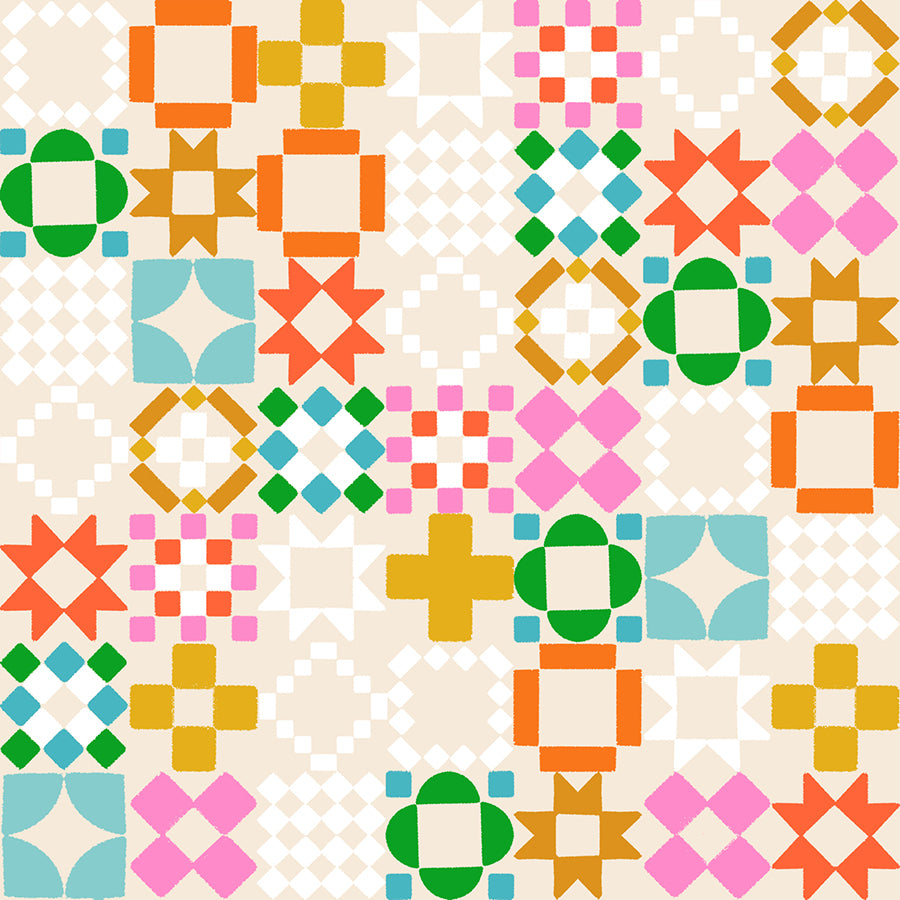 PREORDER 1-800-Notion || Quilty As Charged Shell || Cotton Quilting Fabric