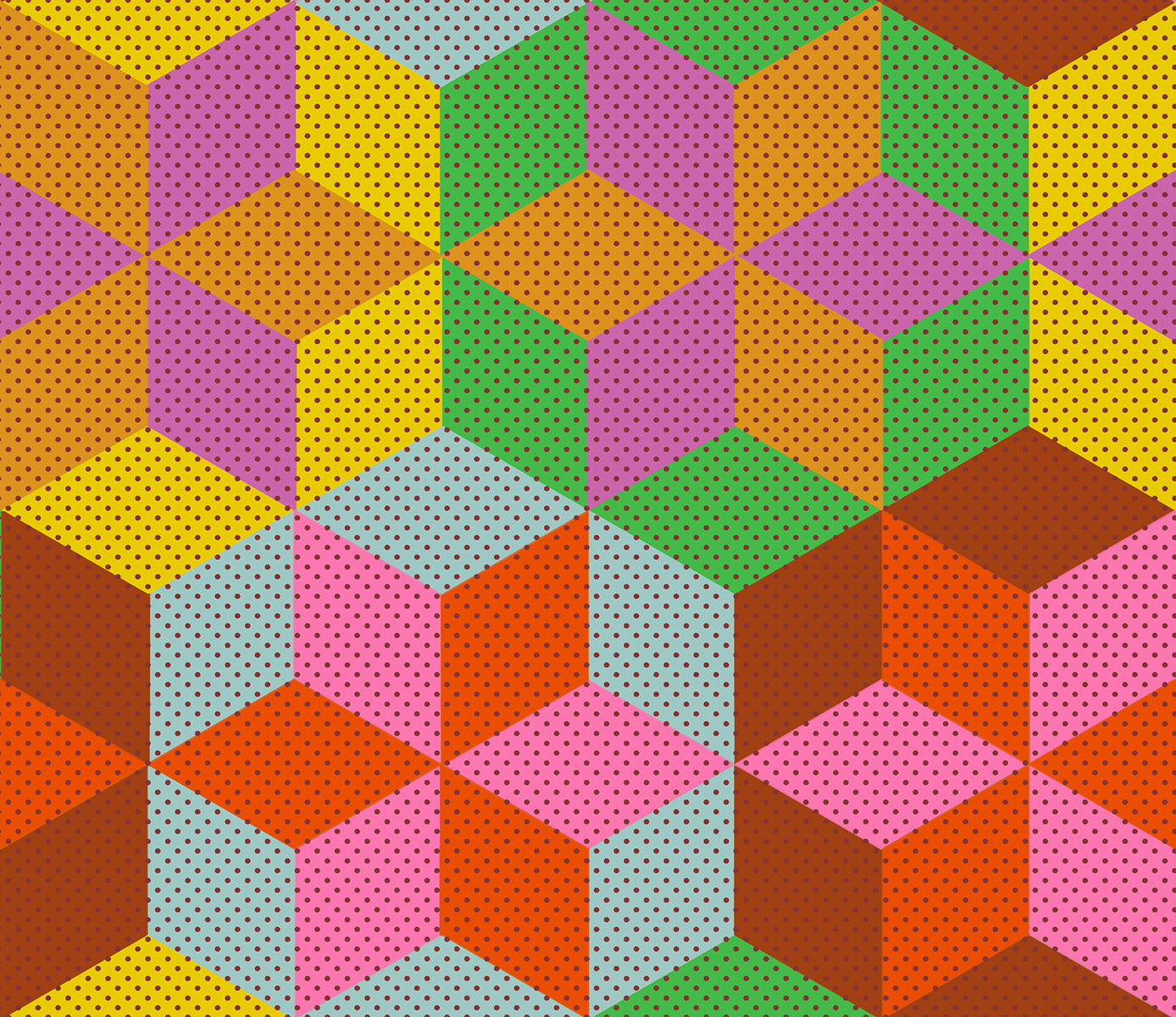 PREORDER Daisy Days || Star Cheater Pink || Cotton Quilting Fabric