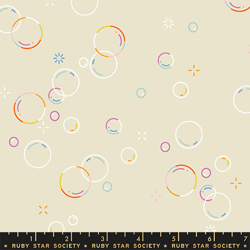 PREORDER Float || Bubbly Parchment || Cotton Quilting Fabric