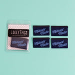 Midwest Made Lolly Tags Labels || Pack of 8 Woven Labels