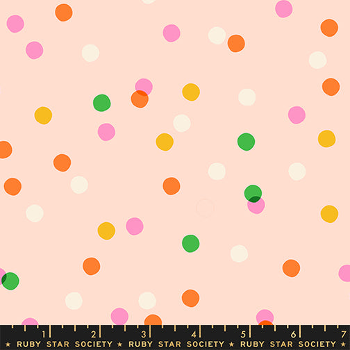 PREORDER Sparkle Mart || Spritz Peach Blossom || Cotton Quilting Fabric