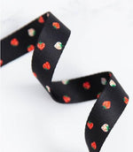 1" Mini Berry Webbing || Black || Stitch Supply Co. || Half Yard