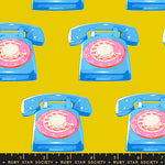 PREORDER Sparkle Mart || Telephones Golden Hour || Cotton Quilting Fabric