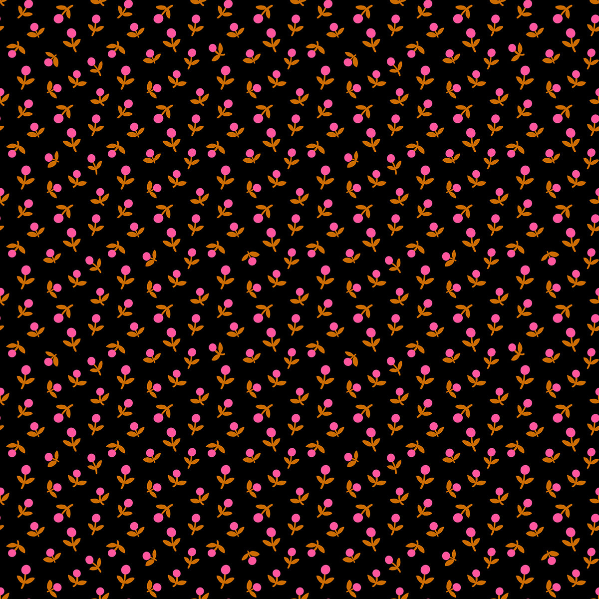 PREORDER 1-800-Calico || Sprout Black || Cotton Quilting Fabric