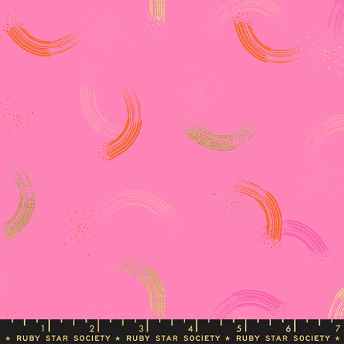 Twirl Metallic || June || Cotton Quilting Fabric
