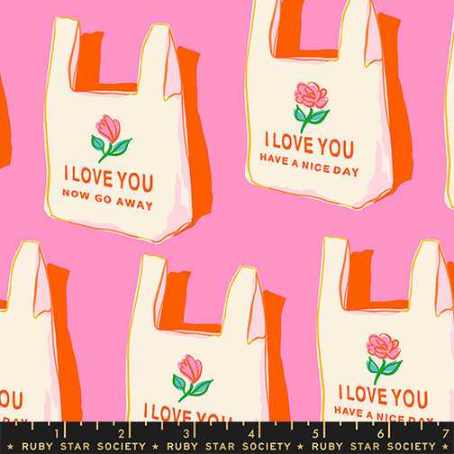 PREORDER Sparkle Mart || Have a Nice Day Flamingo|| Cotton Quilting Fabric