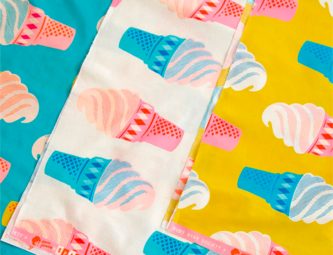 PREORDER Sparkle Mart || Cake Cone 108" Wideback Cotton Quilting Fabric || HALF YARD