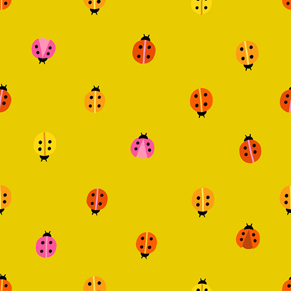 PREORDER Daisy Days || Ladybug Golden Hour || Cotton Quilting Fabric