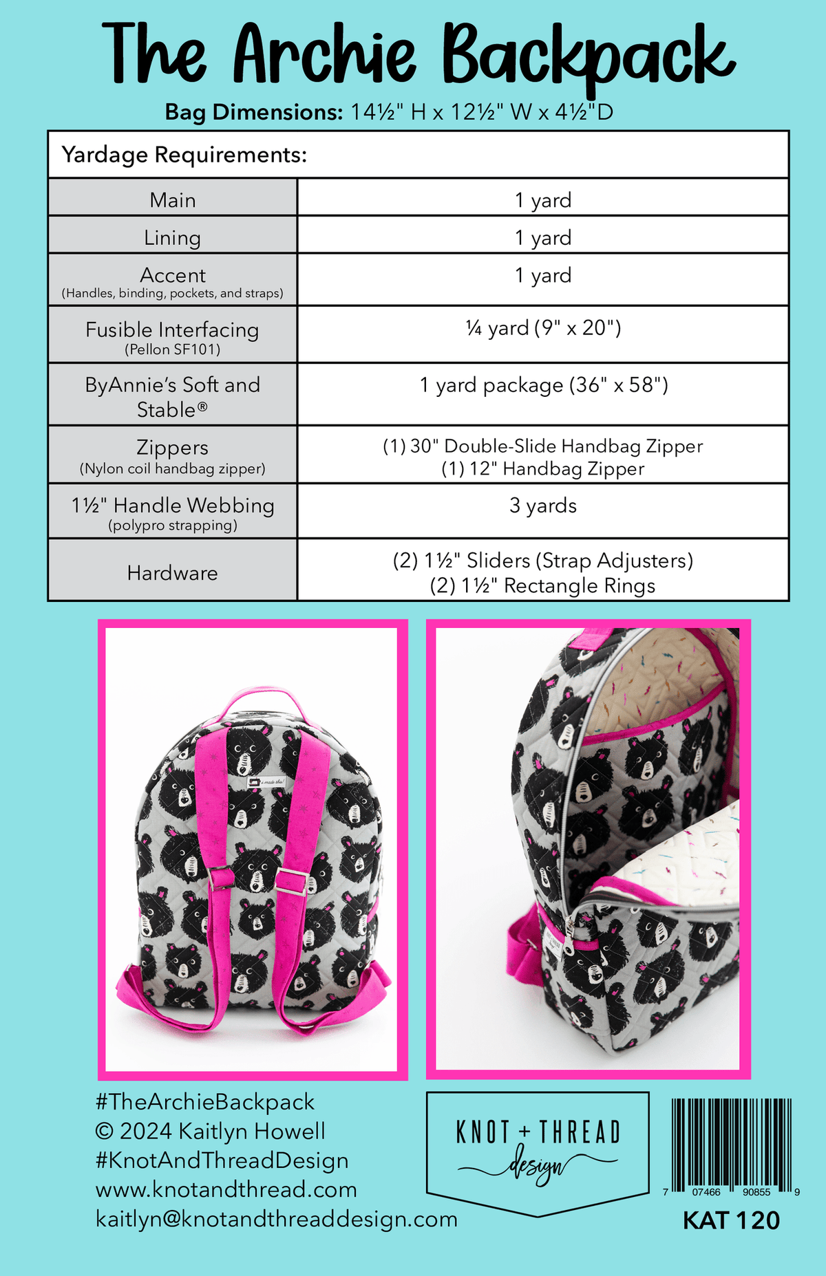 Archie Backpack - Printed Pattern