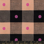PREORDER Warp & Weft Daisy Days || Parquet Black || Woven Fabric
