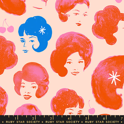 PREORDER Sparkle Mart || Dottie's Friends Peach Blossom || Cotton Quilting Fabric