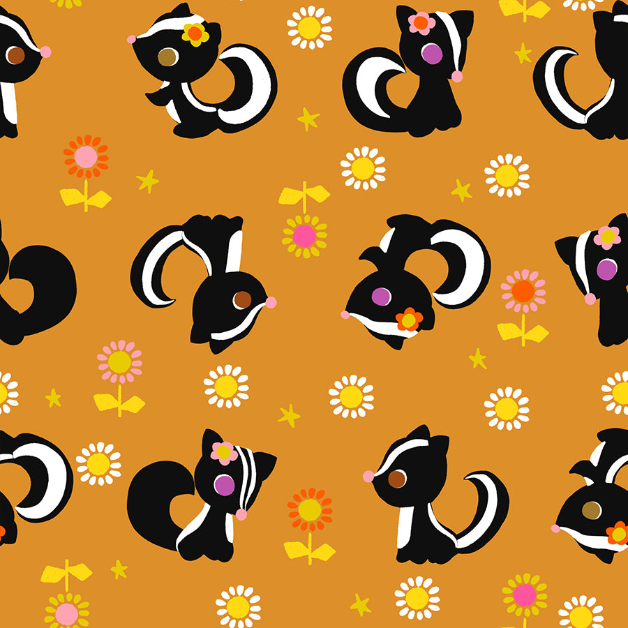 PREORDER Daisy Days || Flower Friends Honey || Cotton Quilting Fabric