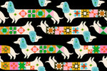 PREORDER 1-800-Notion || Quilty Dog Soft Black || Cotton Quilting Fabric